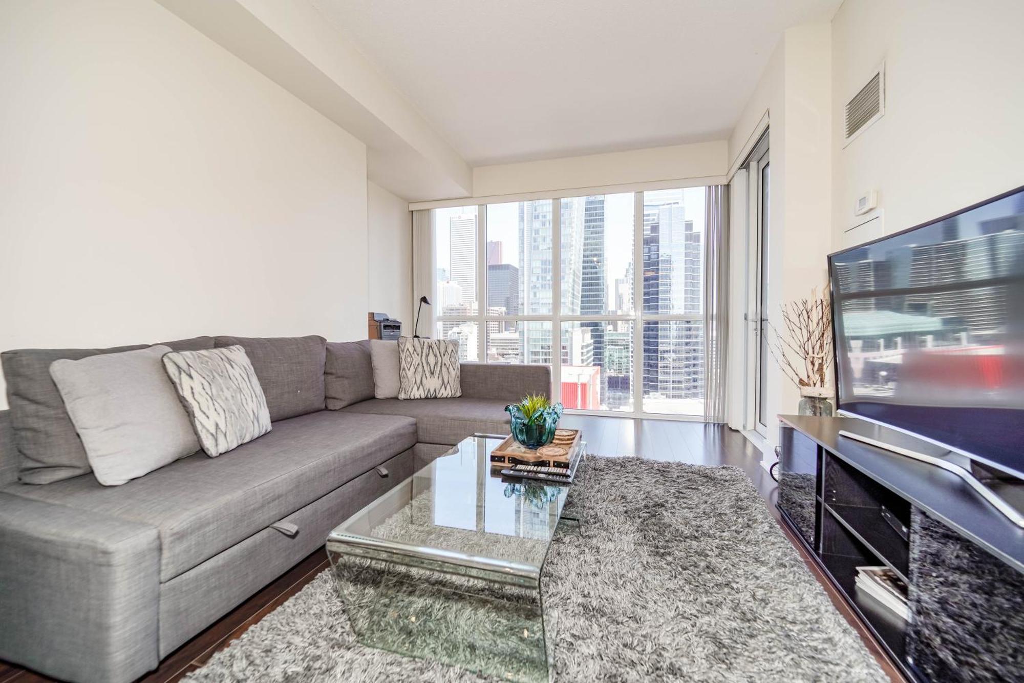Chol Furnished Suites Heart Of Downtown Toronto, 2 Beds, Free Parking, Cn Tower View Zewnętrze zdjęcie